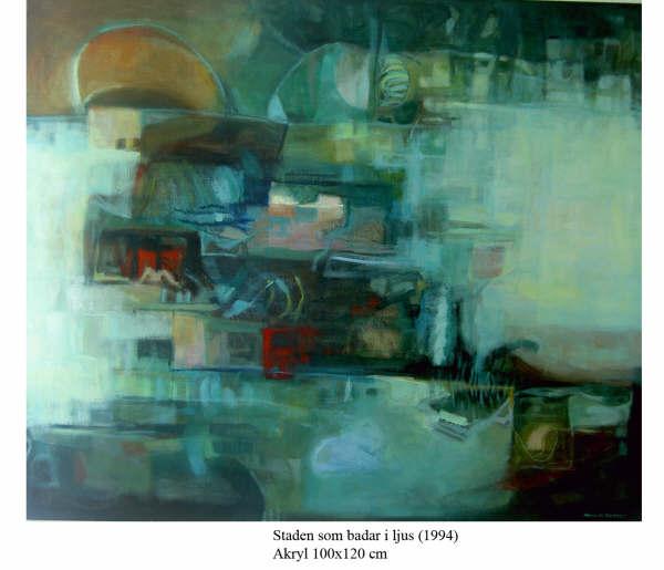 staden som badar i ljus